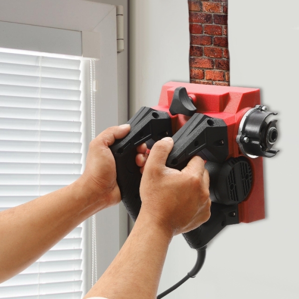 Pialla elettrica per muri in cemento da 1300 W per muri in cemento e stucco, con cavo di alimentazione, rossa