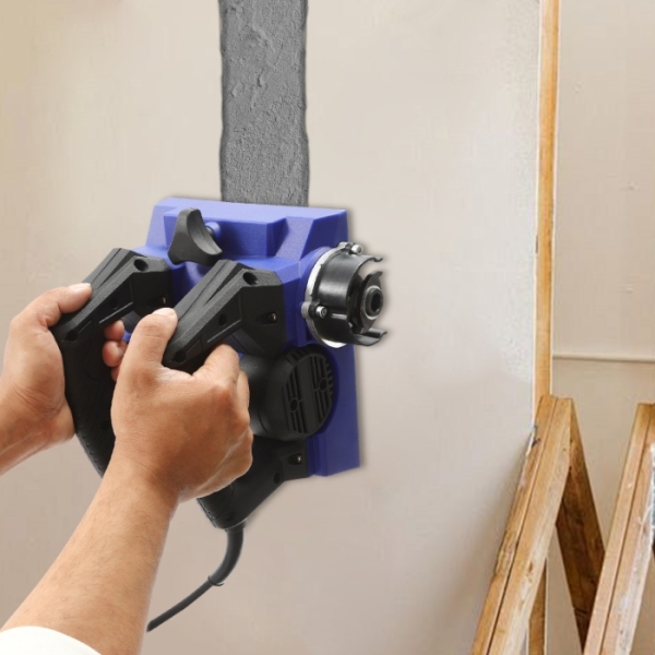 Pialla elettrica per muri in cemento da 1300 W con cavo di alimentazione per muri in cemento e stucco, blu