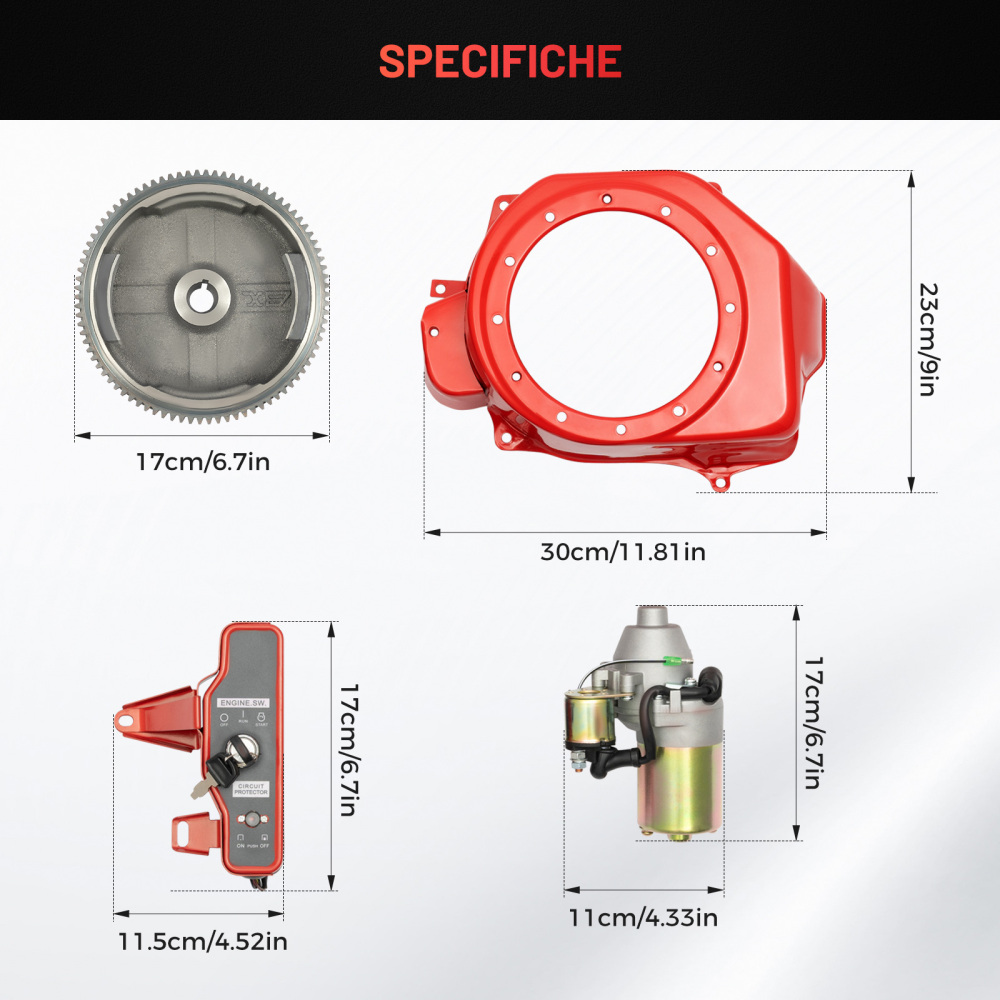 Avviatore A Strappo Per Motore Honda GX120 GX140 GX160 GX200, GX - Foto 7