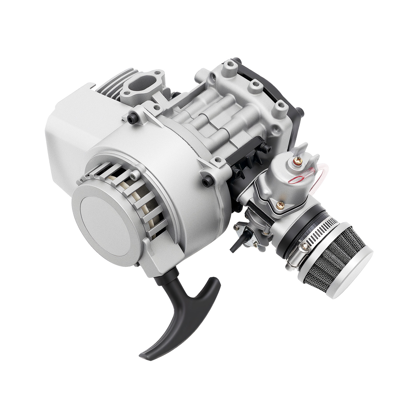 Motore 2 Tempi 49cc Per Mini Dirt Bike - 3.5 CV Con Carburatore E Cambio - Foto 5