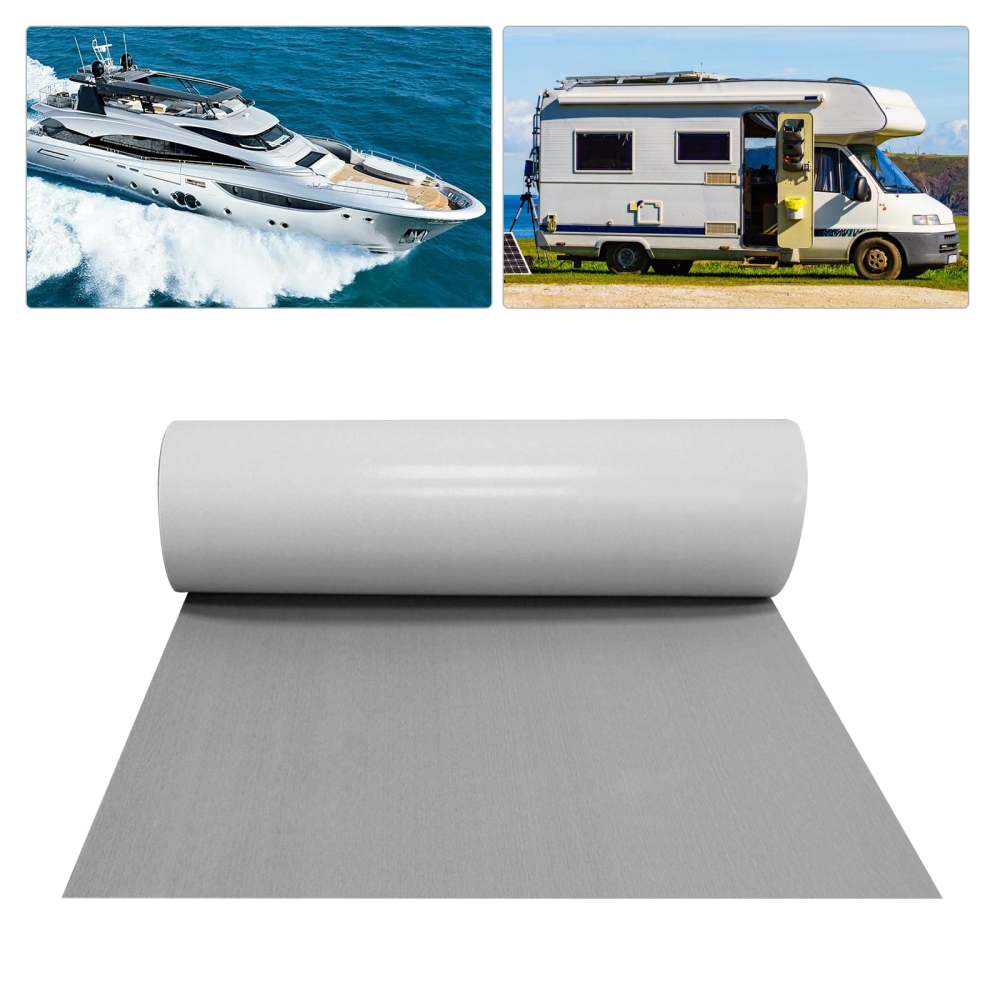 Lastra Per Pavimenti In Teak Sintetico In Schiuma EVA - 240x90 Cm, Spessore 6 Mm, Autoadesiva, Antiscivolo Per Barche E Camper