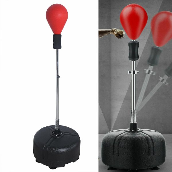 Sacco Da Boxe Con Supporto Regolabile - Set Completo Con Guantoni, Altezza 120-150 Cm, Base Riempibile Con Acqua/sabbia