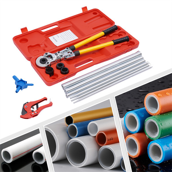 Pinza Idraulica 8T Per Tubi Compositi – Testa Girevole 360°, Inserti 16-32 Mm, Tipo TH