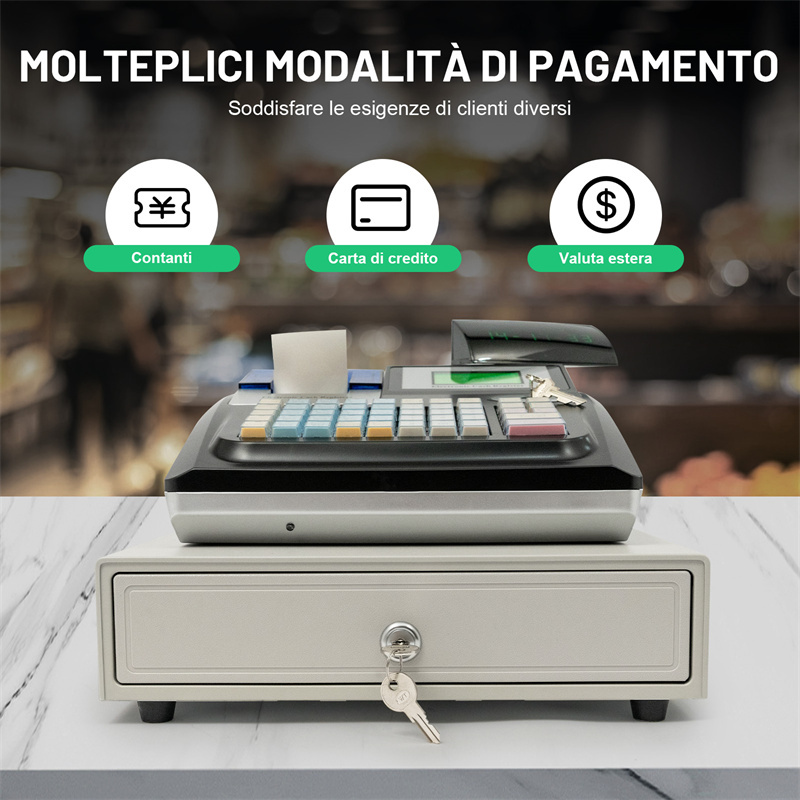 Registratore Di Cassa Elettronico POS - 48 Tasti, 2 Porte RS232, USB, Per Negozi E Attività - Foto 4