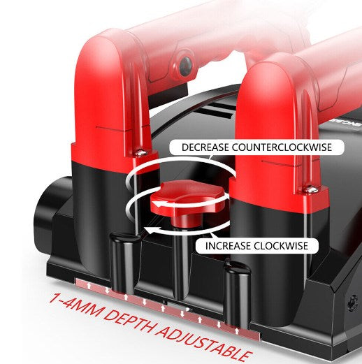 Smerigliatrice Per Calcestruzzo 1200W - Fresa Per Muri E Intonaco - Con Aspirazione Polvere E 26 Lame - Professionale - Foto 7