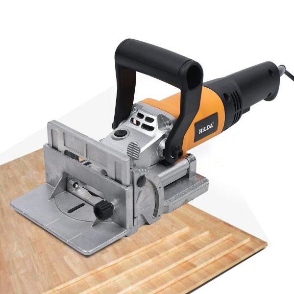 Tenonatrice per la lavorazione del legno Fresatrice a lamelle Fresatrice per scanalature Regolazione dell'angolo e della profondità 220V