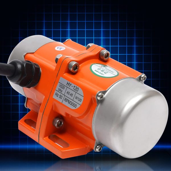 Vibratore motore vibrante 120 W 1 fase motore vibrante per mineraria, metallurgia, elettricità, edilizia, ecc