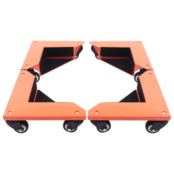 4 x 3 ruote Dolly Roller, Rullo di trasporto per mobili da 650 kg, per il trasporto di tutti gli oggetti ad angolo retto