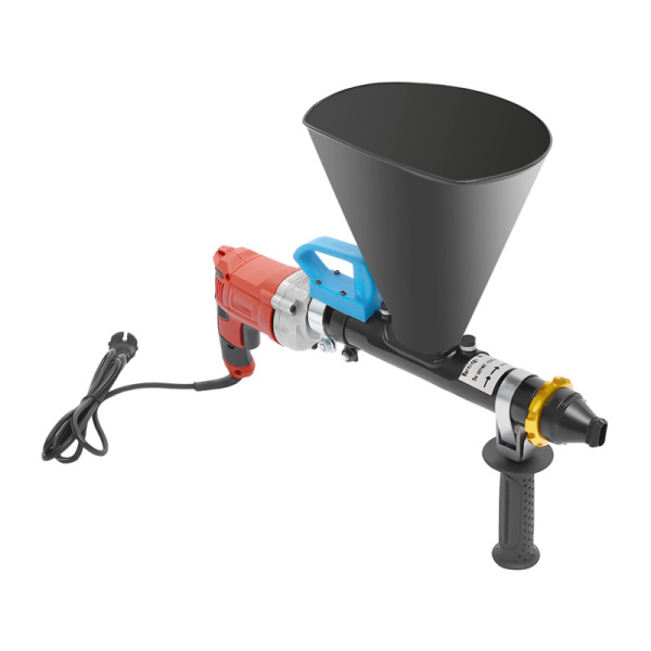 Pistola Spruzzatrice Per Malta Elettrica - Con 4 Ugelli, Per Applicazione Malta E Cemento, Senza Trapano Incluso - Foto 9