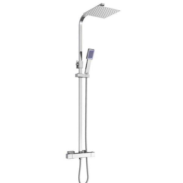 Staffa Per Asta Da Parete In ABS | Foro 22mm | Finitura Cromata | Viti Incluse | Facile Montaggio - Foto 4