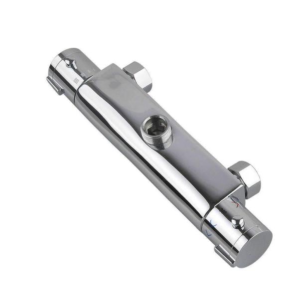 Rubinetto Miscelatore Vasca Da Bagno A Parete – Ottone Cromato, Comando A Leva Singola 3 Vie, 1/2"