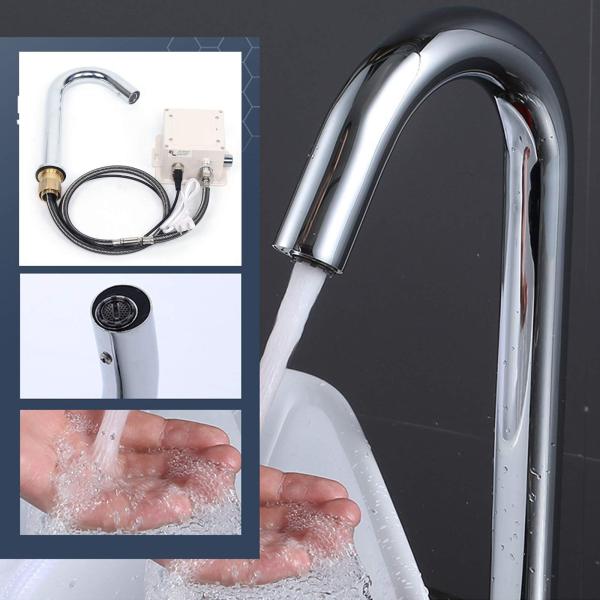 Rubinetto Automatico Con Sensore - Miscelatore IR Per Lavabo Cromo C 895865