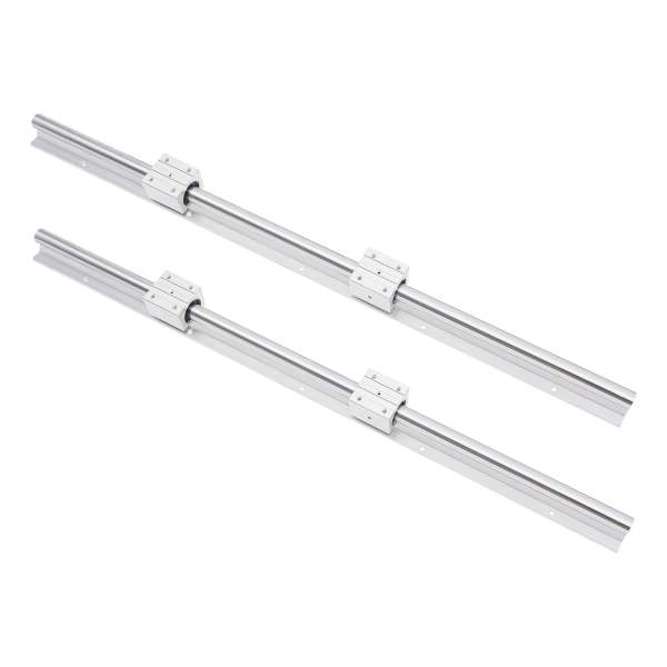 SBR16, guida lineare, blocco lineare, 1000 mm, con 2 binari lineari per stampanti 3D fai da te e macchine CNC (2 X SBR25 1000 mm)