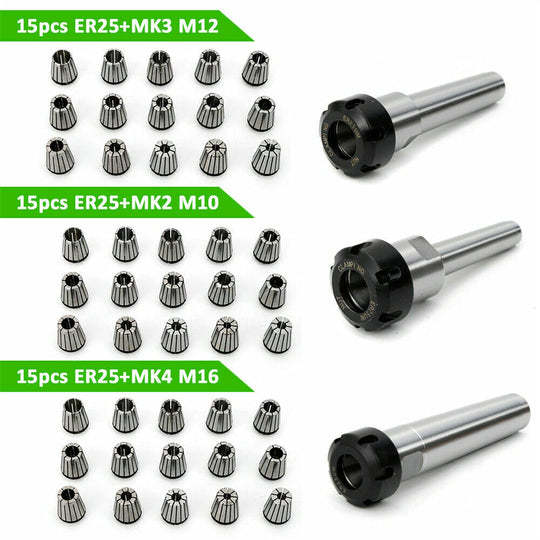 Sede Portapinza ER25 Per Tornio E Fresatrici CNC - Diametro 80 Mm, Precisione 0.005, Acciaio Al Carbonio