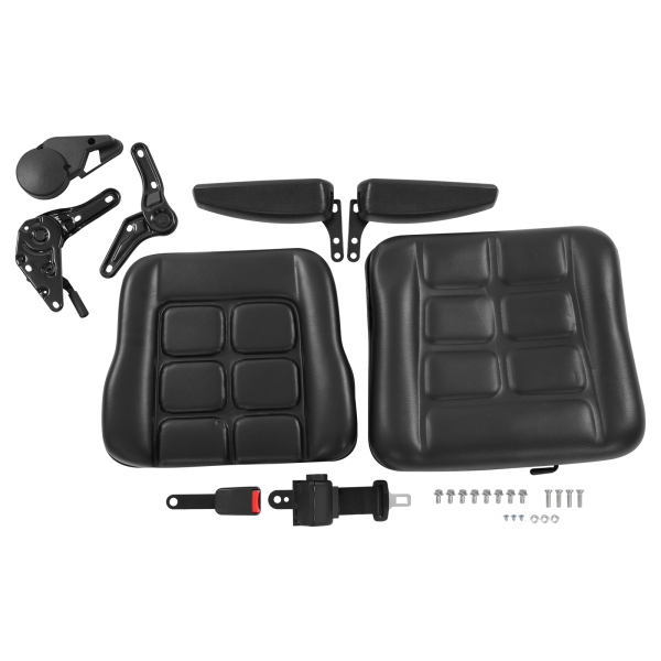 Sedile per carrello elevatore, sedile per carrello elevatore con cintura di sicurezza e bracciolo, sedile per trattore escavatore
