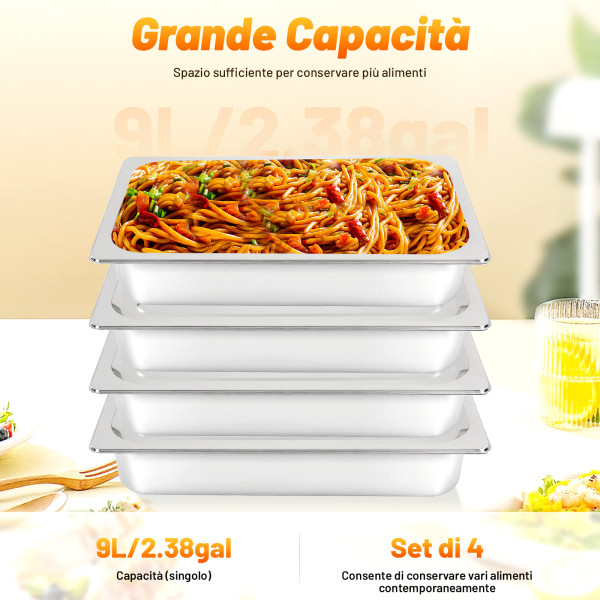 Portaposate In Acciaio Inox Con Vassoio In Legno – Set Da 4 Pezzi Per Una Tavola Organizzata Ed Elegante
