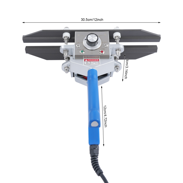 Macchina sigillante da 12 pollici, sigillatrice termica portatile, sigillatrice crimpatrice portatile - Blu