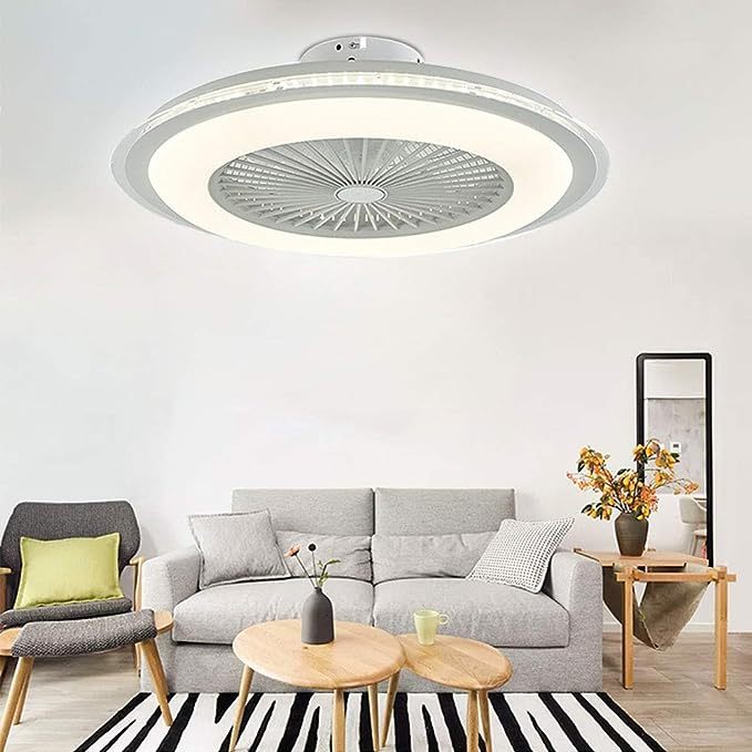 Ventilatore Da Soffitto Con Luci LED E Telecomando – Diametro 55 Cm – 3 Velocità E 3 Colori Luce – Moderno E Silenzioso - 3