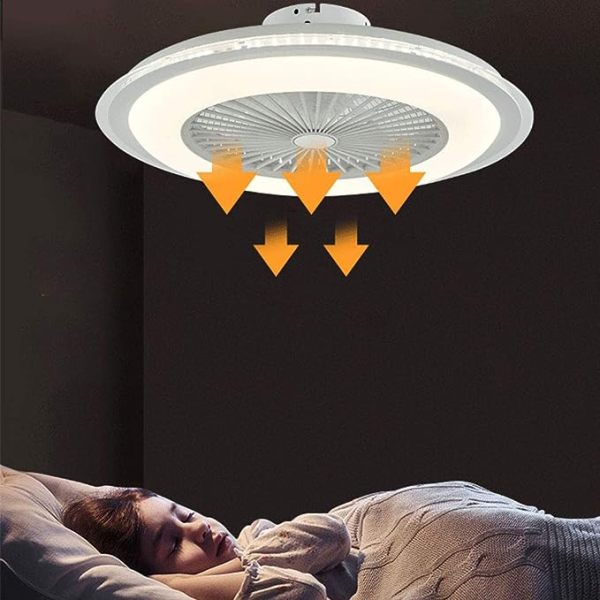 Ventilatore da soffitto moderno a LED con telecomando leggero Plafoniera dimmerabile a velocità regolabile a 3 venti per soggiorno 44 cm – acquista a prezzi convenienti sul marketplace