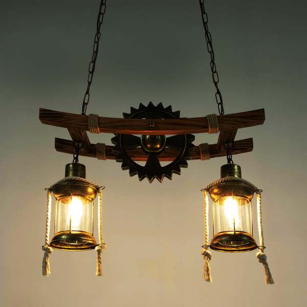 EGLO Lampada a sospensione Tarbes nera vintage, lampada a sospensione