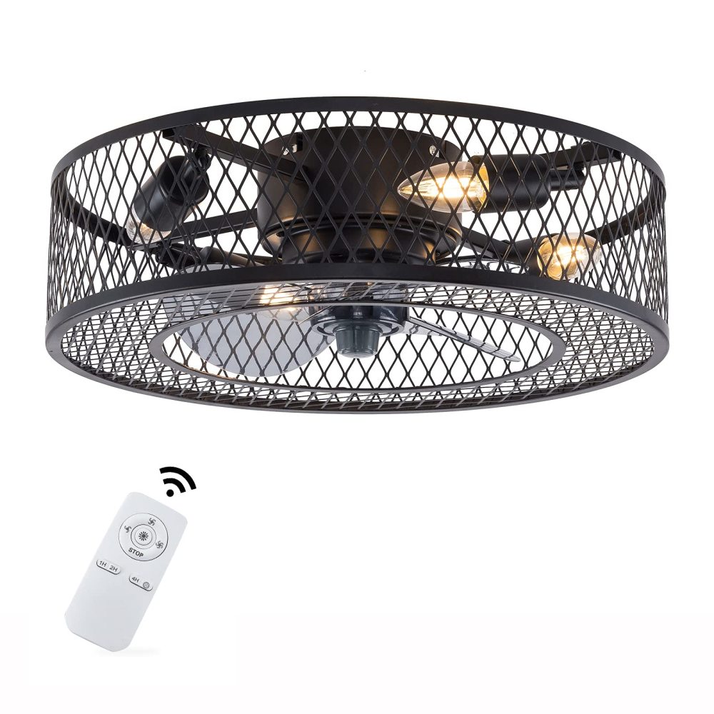 Ventilatore Da Soffitto Da 45 Cm Con Illuminazione, Silenzioso Ventilatore
