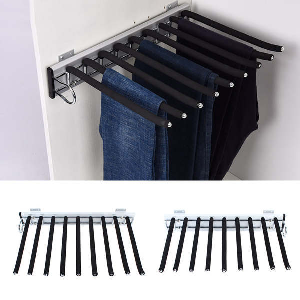 Grucce per pantaloni, estensibili,46 x 32,6c,con chiusura antiscivolo