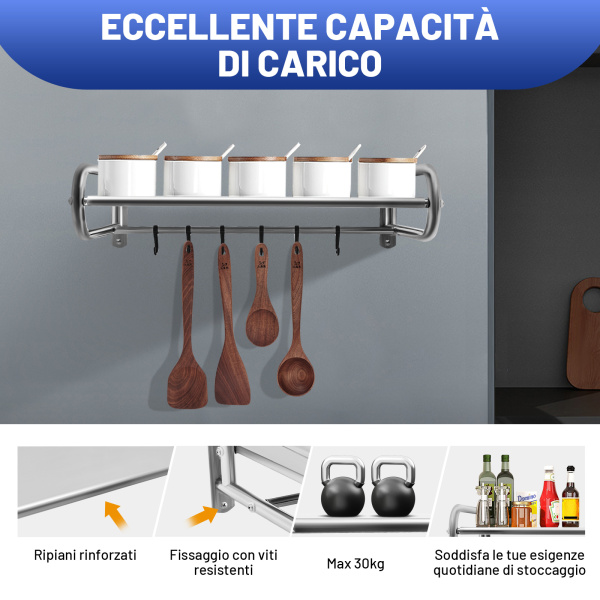 Tavolo In Acciaio Inox - ECO - 120 X 70 Cm - 200 Kg - Ripiano - Foto 7