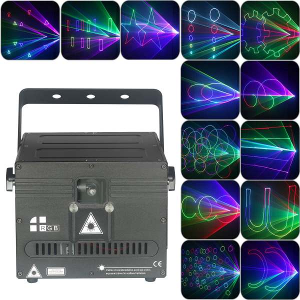 1000mW RGB LASER Programma di Animazione DMX Proiettore Illuminazione scenica DE