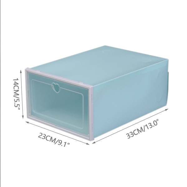 20 Scatole Per Scarpe Trasparenti Impilabili – 33x23x14 Cm – Plastica, Con Aperture Di Ventilazione – Per Scarpe, Riviste, Giocattoli