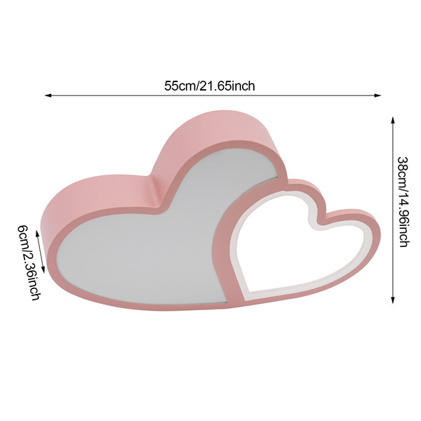 Plafoniera moderna LED rosa decorativa lampada da soffitto per bambini con telecomando 3000K-6000K paralume a nuvola dimmerabile forma unicorno carino ragazzo/ragazza lampadario illuminazion