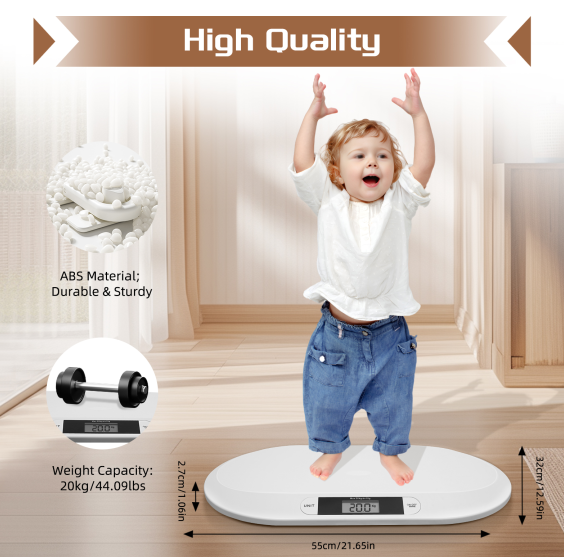 20KG/44LBS bilance elettroniche per bambini, bilance digitali per animali domestici