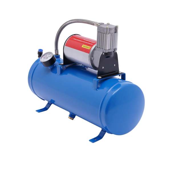 Kit tromba d'aria per treno DC 12V 100PSI Compressore d'aria Sistema d'aria per serbatoio universale da 6 litri