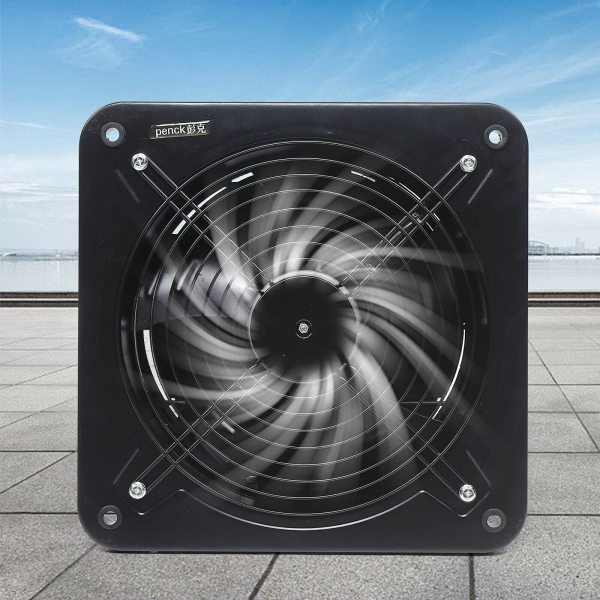 Ventilatore da cucina da 300 mm, ventola da bagno, parete WC con sensore di umidità, ventola di scarico