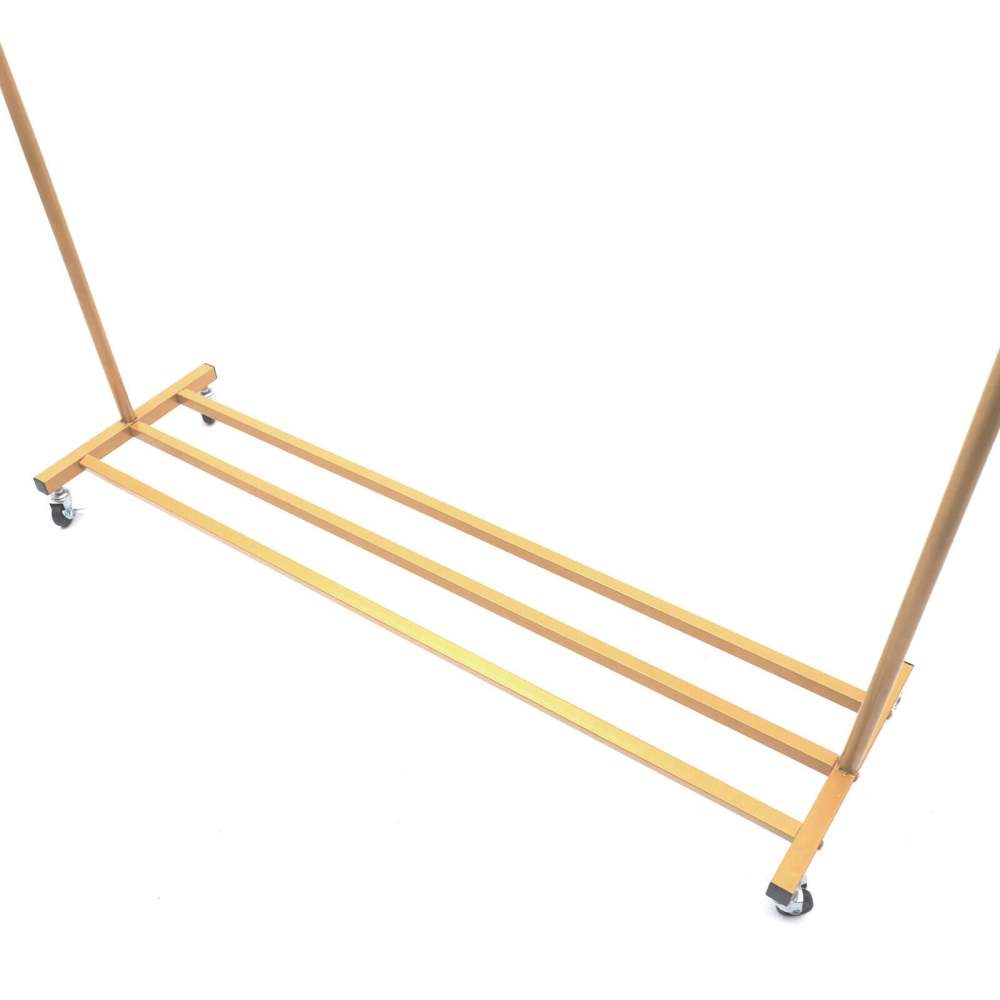 Appendiabiti Stand Set 3 Pezzi Espositore Per Abbigliamento Organizzatore Dell'armadio Rack Di Stoccaggio Dell'indumento Appendiabiti In Metallo Scaffali A 5 Livelli Per Commerciale O Residenziale - Foto 13