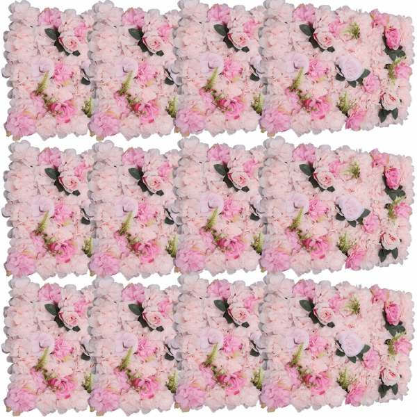 U'Artliens - Set di pannelli da parete con fiori artificiali, 60 x 40 U'Artliens - Set di pannelli da parete con fiori artificiali, 60 x 40
