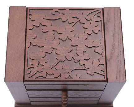 bauletto portagioie in legno rivestito - Per la casa e per te - De