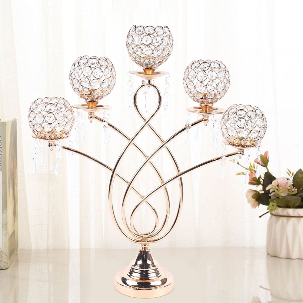 Set di portacandele in ottone nordico alto portacandele in oro moderno per decor