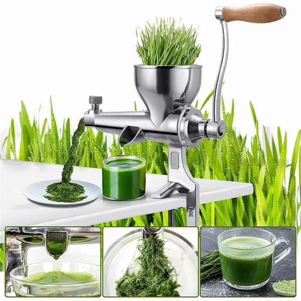 Spremiagrumi manuale in acciaio inox, spremiagrumi per frutta e verdura, filtro rapido per frutta, verdura, zenzero, melograno
