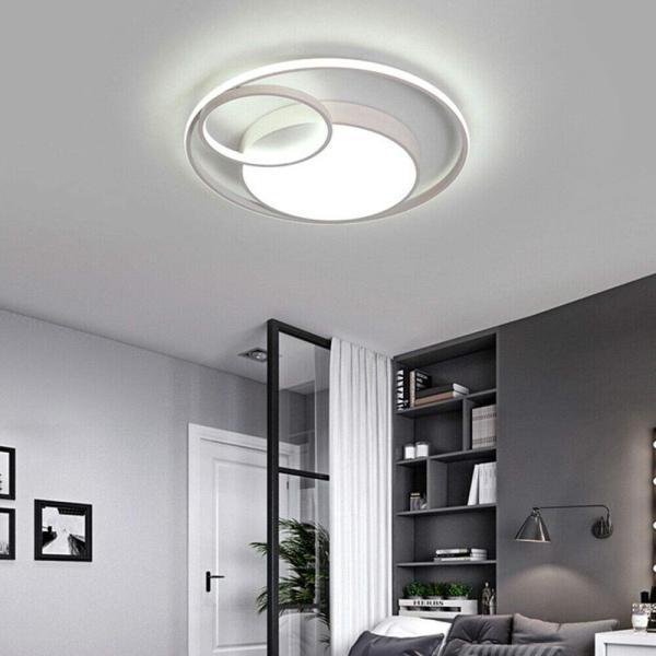 Plafoniera LED Moderna Lumiup A 3 Anelli – 32W 6500K, Luce Bianca, In Alluminio, Per Camera Da Letto, Soggiorno, Bagno - 3