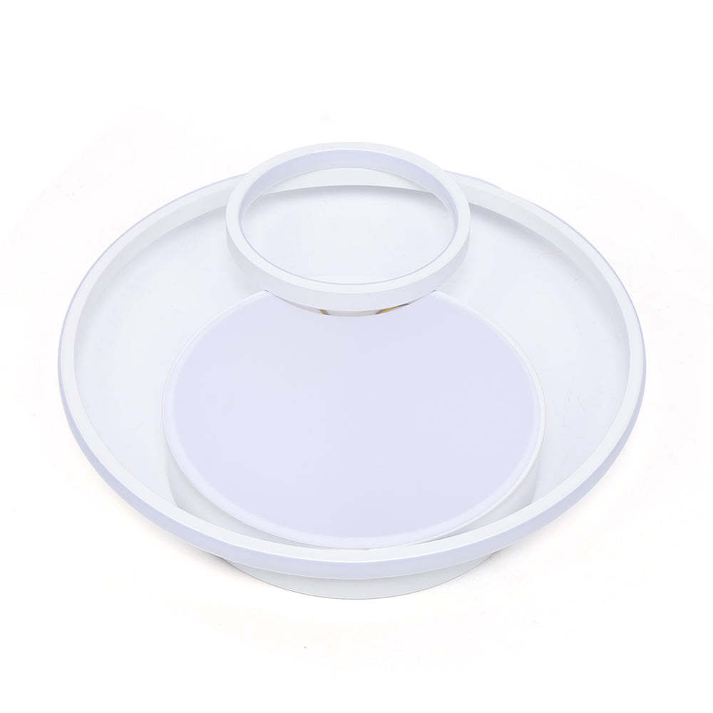 Plafoniera LED Moderna 32W 3000lm, Design Ovale A Petalo, Luce Bianco Freddo 6000K, Diametro 27 Cm, Per Interni