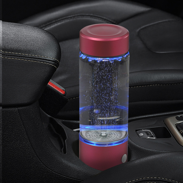 Bottiglia Acqua Idrogeno Portatile 420 Ml – Generatore Ricco Di Idrogeno Ricaricabile USB Con Tecnologia SPE PEM – Ionizzatore D'Acqua Alcalina In Vetro Per Casa, Ufficio, Viaggi E Sport - 3