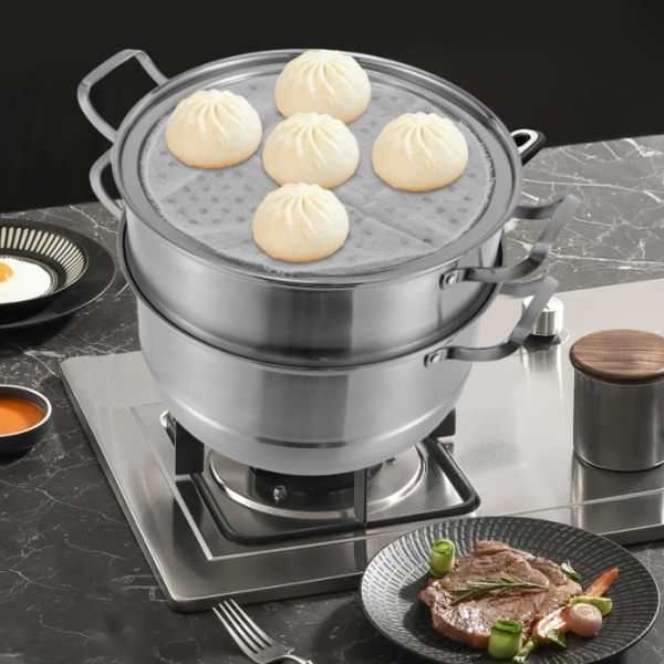 PENTOLA PER ZUPPA con copertura pentola con coperchio acciaio inox