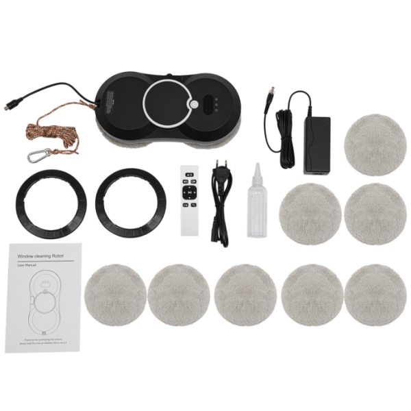 Macchina per la pulizia dei vetri nera 200-240 V, macchina per la pulizia dei vetri (inclusa batteria al litio) Macchina per la pulizia dei vetri nera 200-240 V, macchina per la pulizia dei vetri (inclusa batteria al litio)