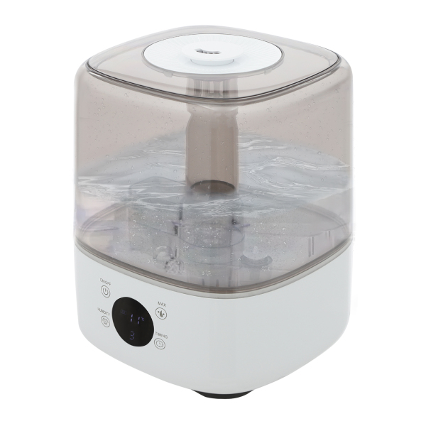 Umidificatore, umidificatore a riempimento dall'alto, umidificatore intelligente per camere da letto, camerette, sale yoga - Bianco