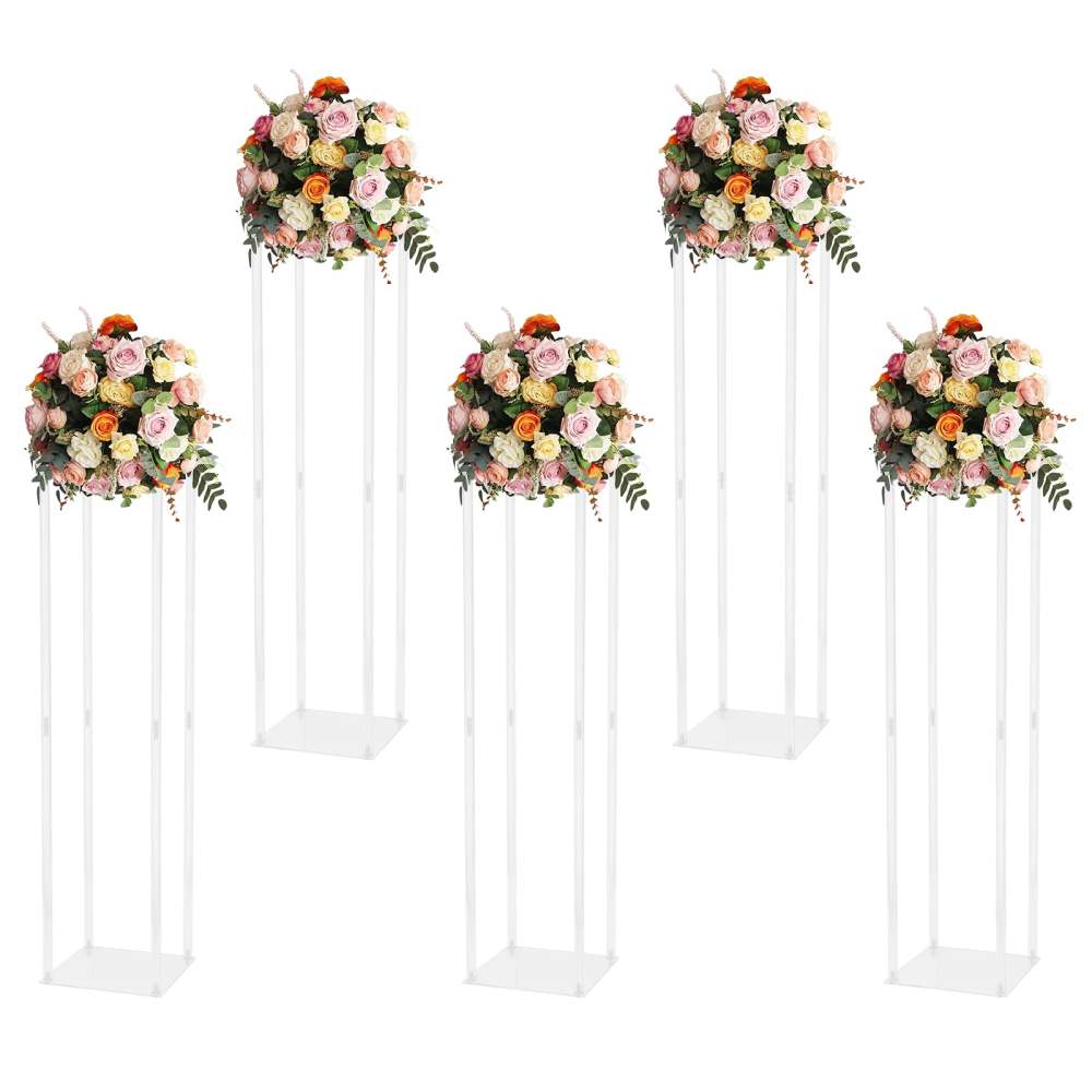 NUOVO Supporto per Fiori da Matrimonio, Colonna in Metallo per Vasi, Centrotavola Geometrico per Decorazioni di San Valentino e Feste