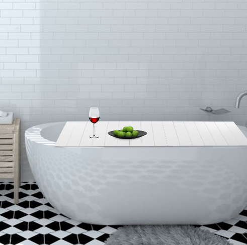 Coprivasca Pieghevole In PVC - Pannello Isolante Per Vasca Da Bagno, Impermeabile E Antipolvere, Larghezza 66cm - Foto 6