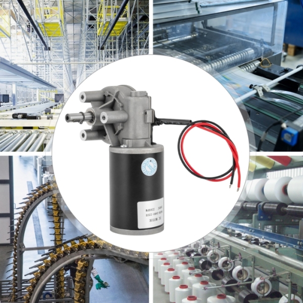 Motoriduttore DC 80W-24V-destra, carico ingranaggio 70kg, utilizzato nell'imballaggio, nella stampa, nel settore tessile, ecc.