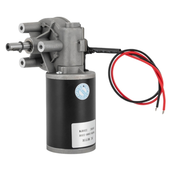 Motoriduttore DC 80W-24V-destra, carico ingranaggio 70kg, utilizzato nell'imballaggio, nella stampa, nel settore tessile, ecc.