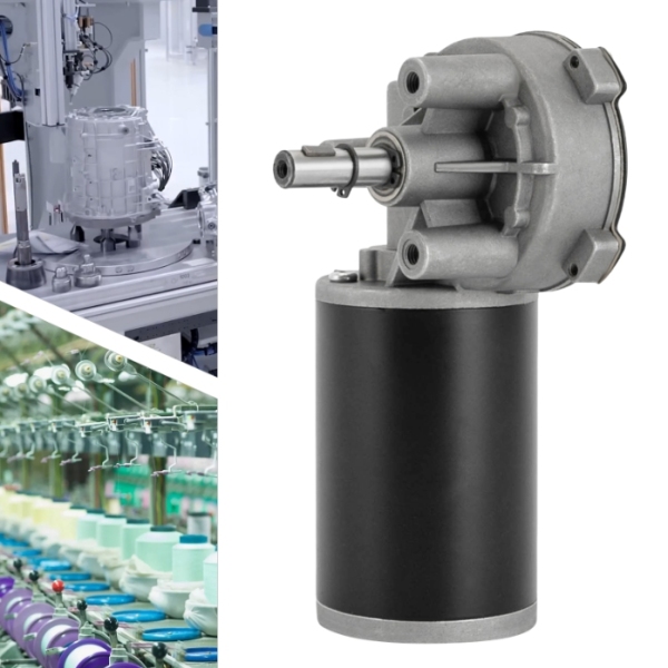 Motoriduttore DC 80W-24V-sinistra, carico ingranaggio 70kg, utilizzato nell'imballaggio, nella stampa, nel settore tessile, ecc
