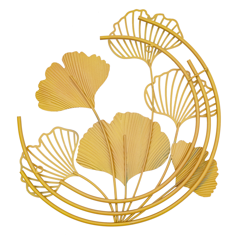 Confezione da 3 foglie di ginkgo rotonde adatte per la decorazione del soggiorno